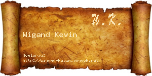 Wigand Kevin névjegykártya